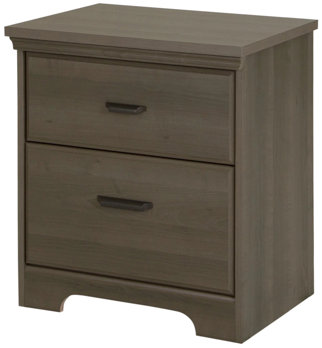 Gray 6-Drawer Double Dresser and 2-Drawer Nightstand J4538