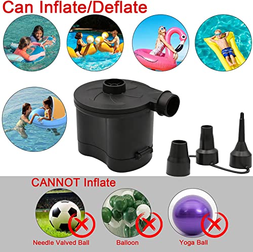 Battery Powered Electric Air Pump with 3 Nozzles Q28366