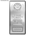1 Kilo .999 Fine Silver Bar E7021