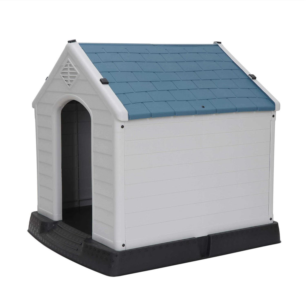 Plastic Dog Kennel with Air Vents and Elevated Floor S953065