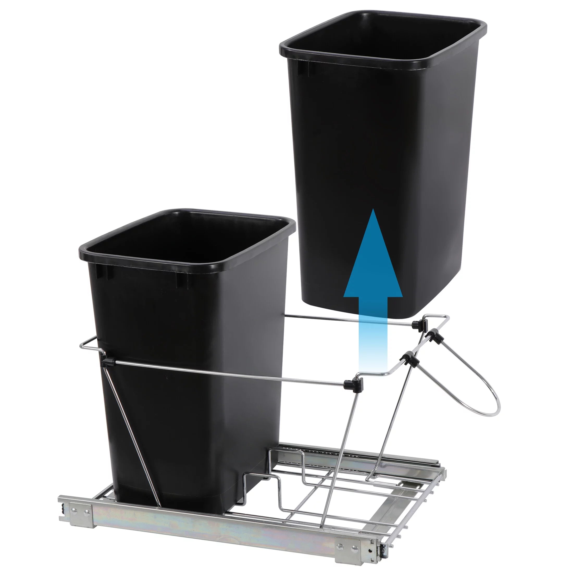Dual 35Qt Pullout Trash Can A507