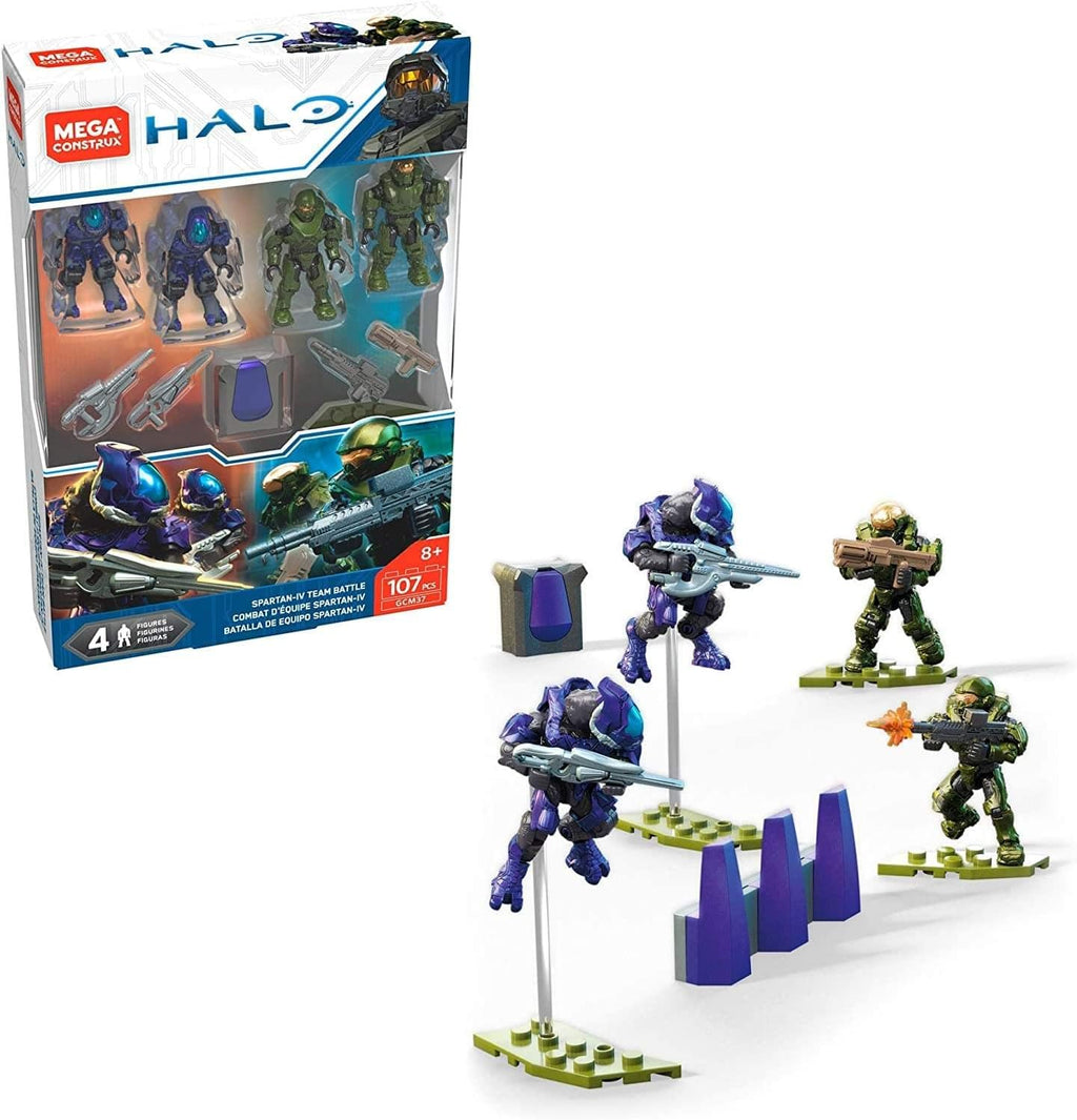 Mega Construx Halo Spartan-IV Team Battle Micro Action Figure Building Set Z63528