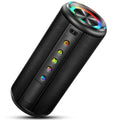 Portable Bluetooth Speaker with 20W HD Loud Stereo Sound, 15H Playtime, IP7 Waterproof, LED Lights, Built-in Mic Q366