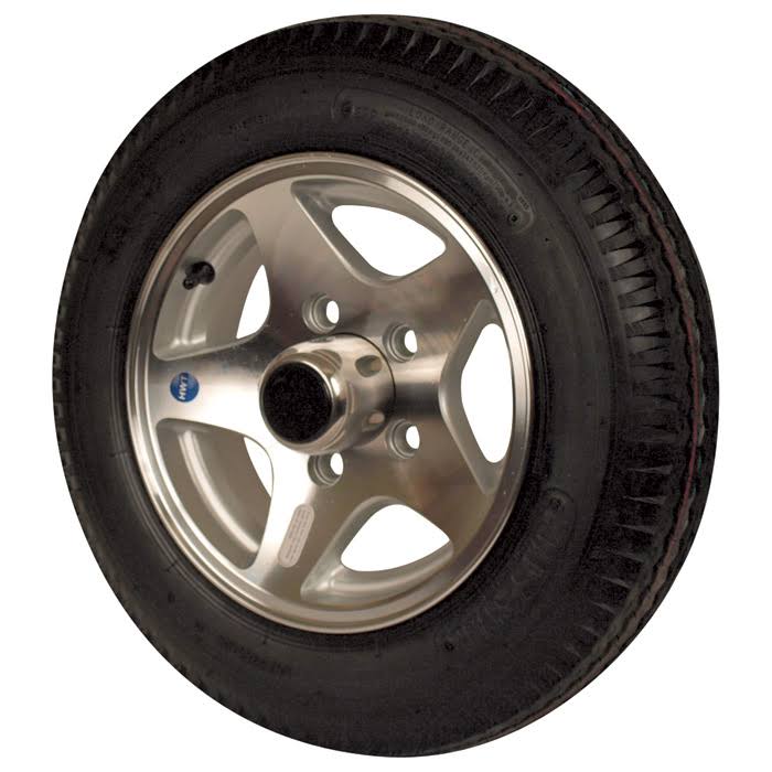 Aluminum Star Mag Trailer Tires Assembly 12 in. Bias Plywood S758