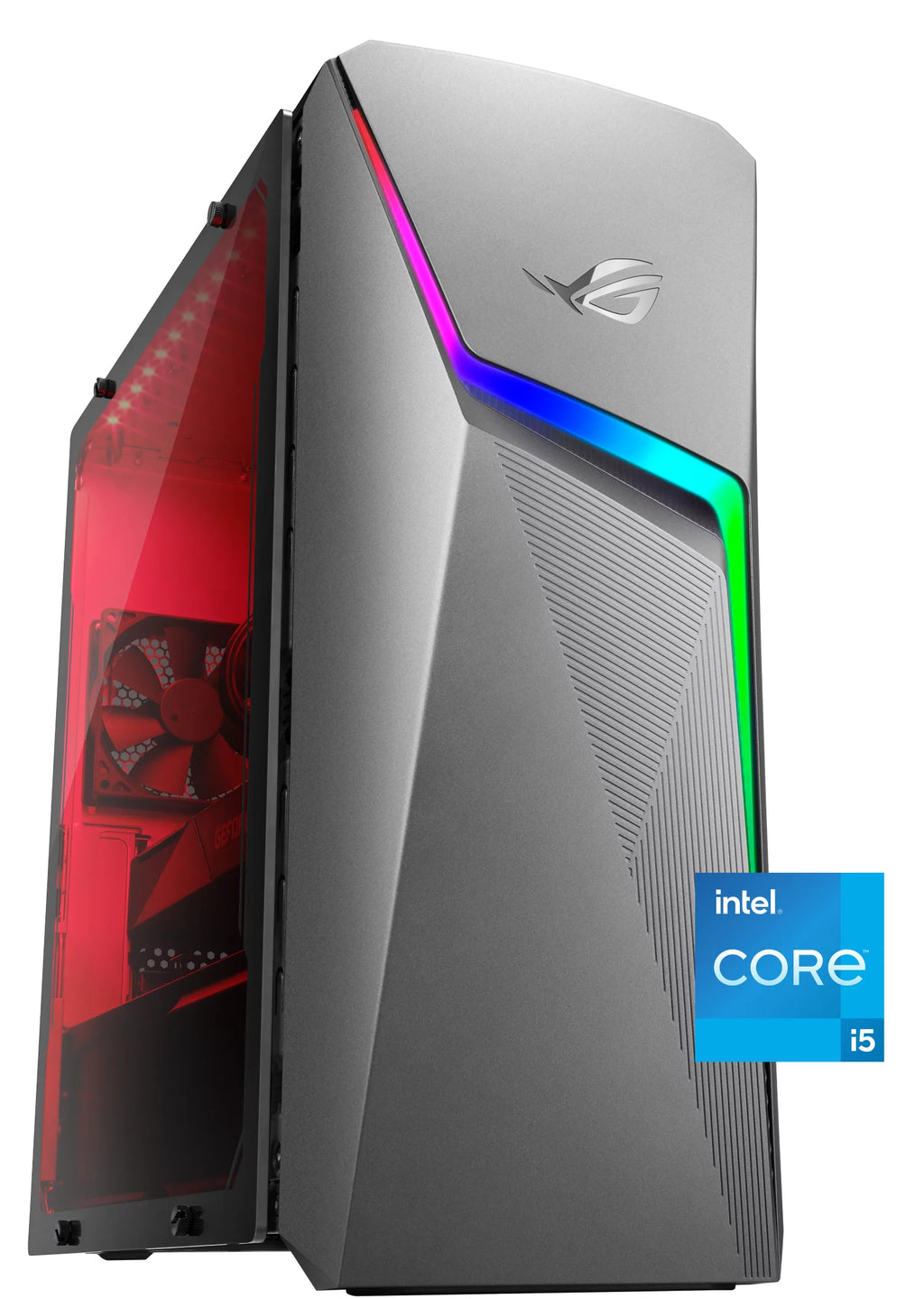 Gray Desktop with Intel Core i5-11400F, NVIDIA GeForce RTX 3050, 8GB RAM, 512GB SSD, Windows 11 Home H4339