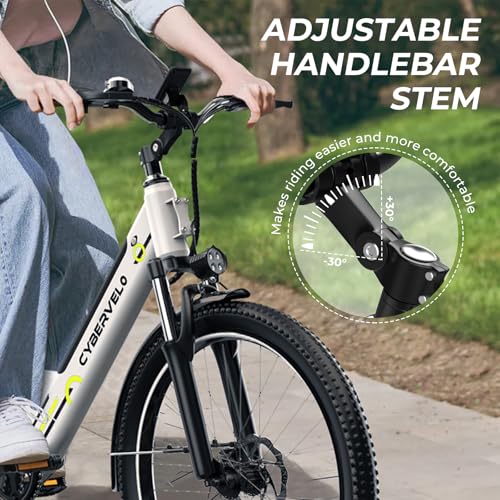 26" Electric Bike, 1000W Peak, Removable Battery, 7-Speed T507