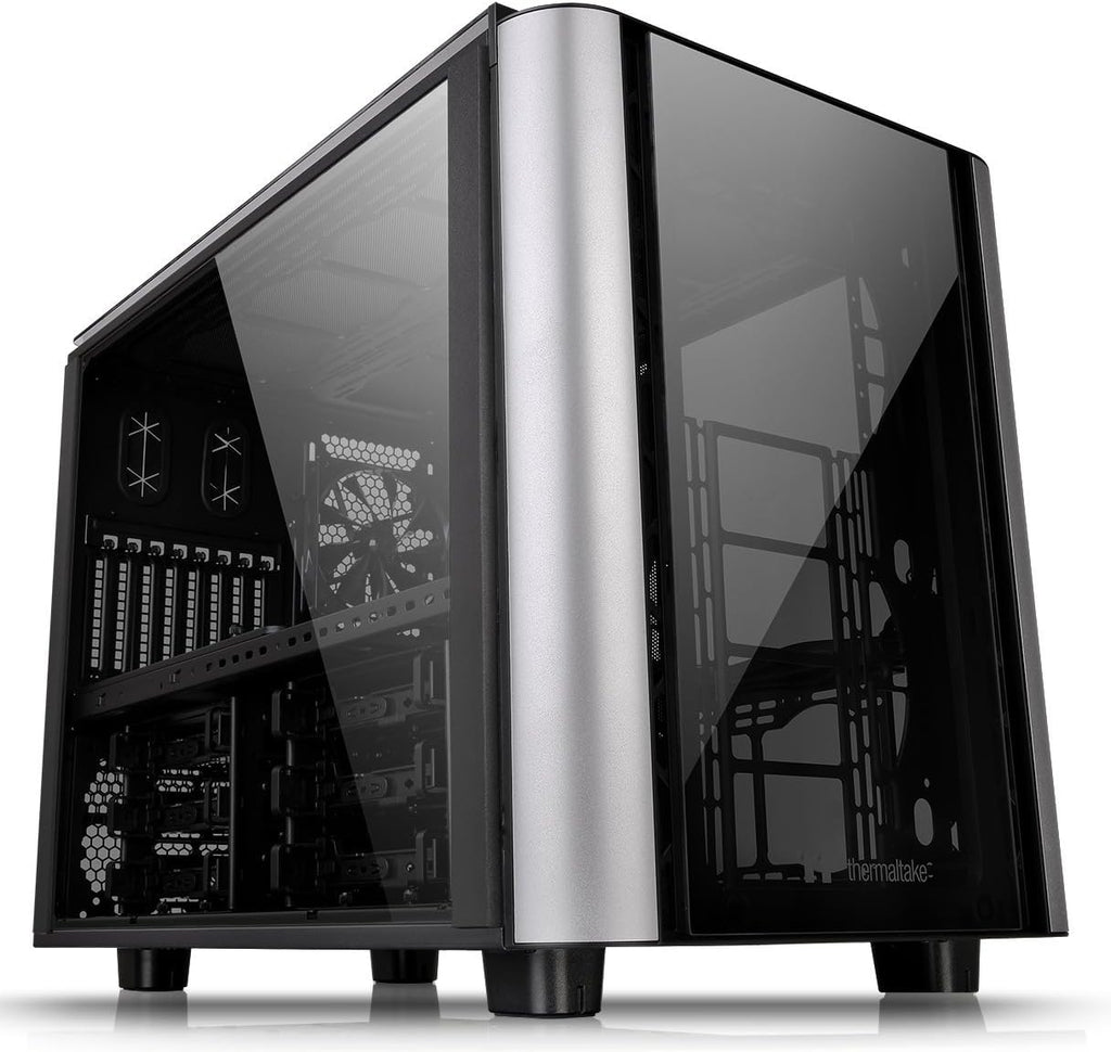 Black ATX Mid Tower Computer Case with 3 120mm ARGB Fans U352