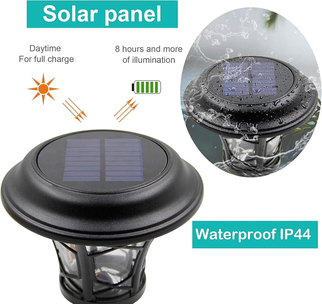 6 Pack Solar Powered Pathway Lights, Warm White A53755