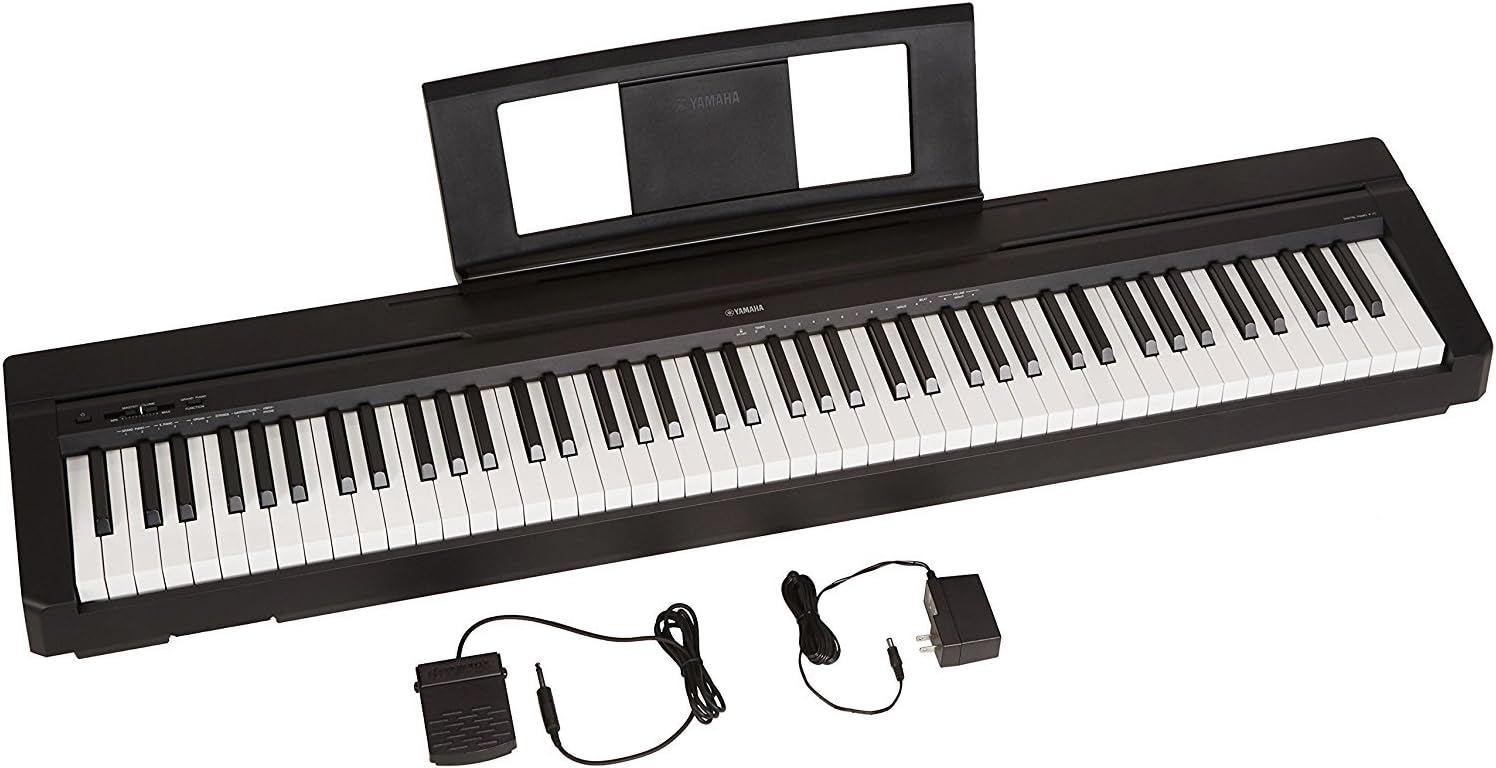 88-Key Weighted Action Digital Piano with Sustain Pedal and Power Supply C2914