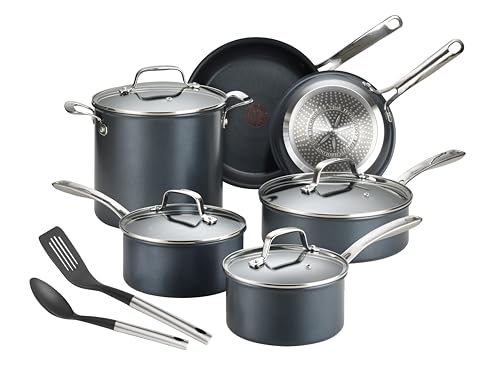 12 Piece Nonstick Cookware Set Black C390