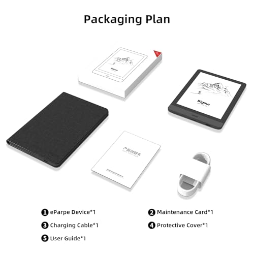 Black 6-Inch E-Ink Tablet with 32GB Storage L818