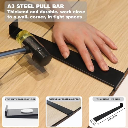 43PC Laminate Flooring Installation Kit with Floor Spacers, Pull Bar, Rubber Mallet, Tapping Block P68551