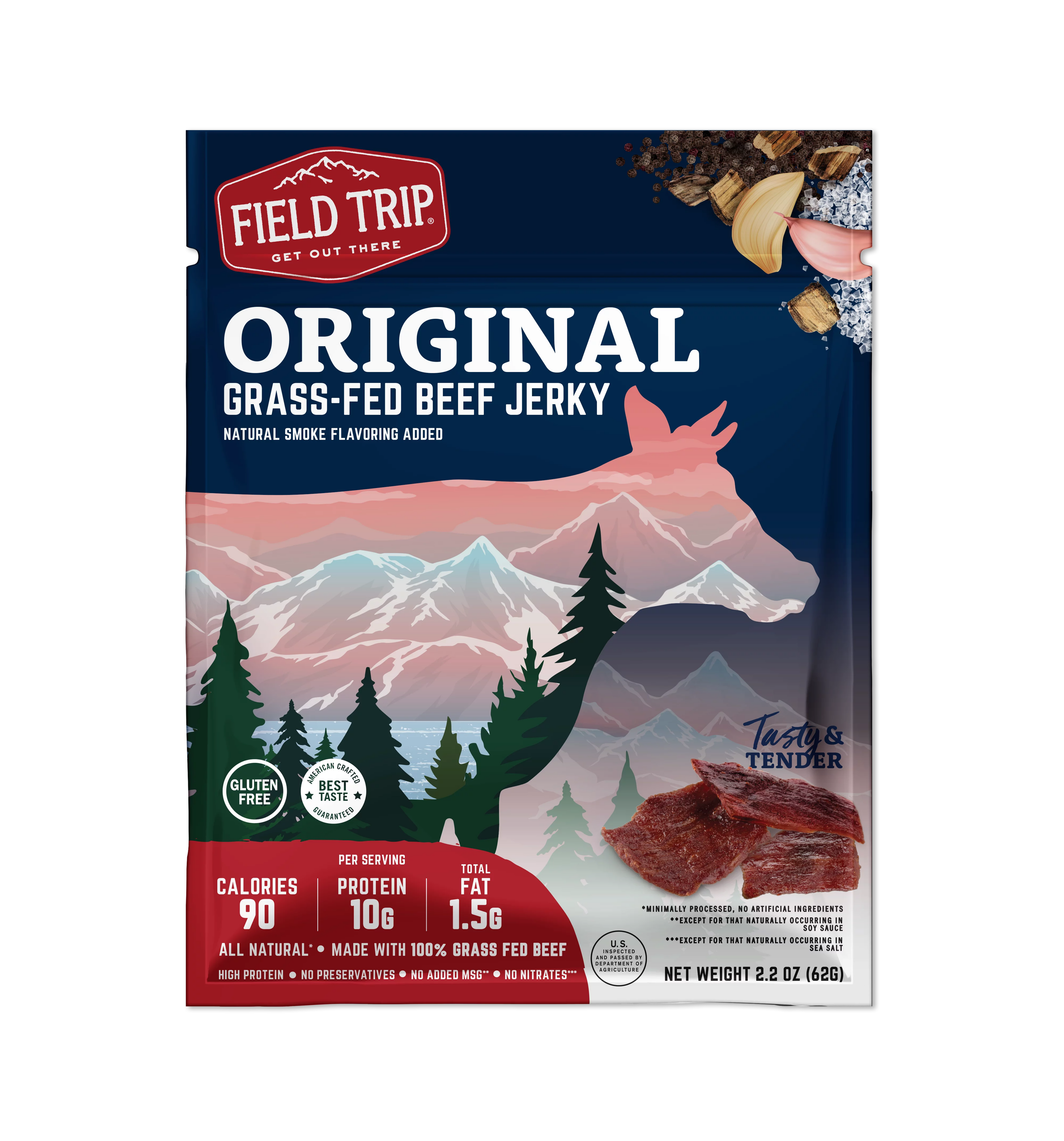 Mixed Flavors Jerky 2.2oz 4pk T8333