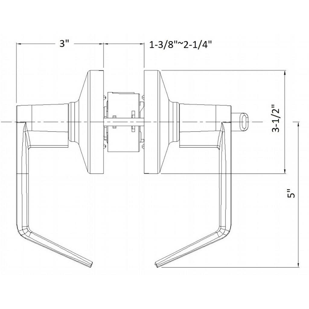 Oiled Rubbed Bronze Passage Leverset W162