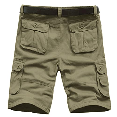Men Cargo Shorts Below Knee Relaxed Fit Casual Stretch Big and Tall Tactical Work Shorts Hiking Overalls R8565