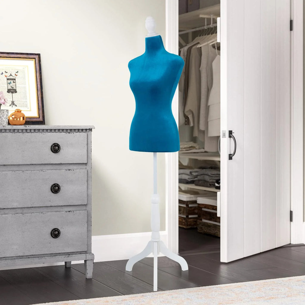 49.6-63.6 inch Height Adjustable Foam Sewing Mannequin with Base Stand O380