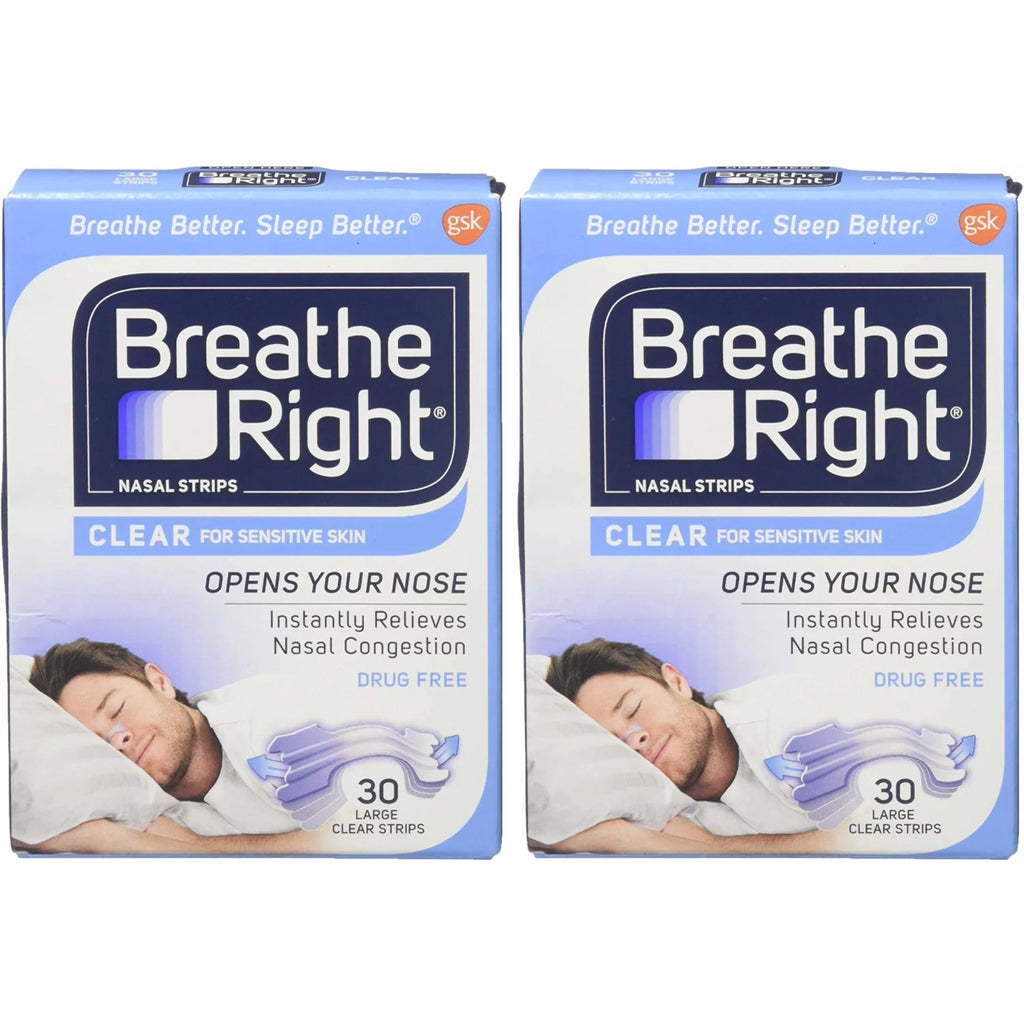 30 Large Clear Nasal Strips P871