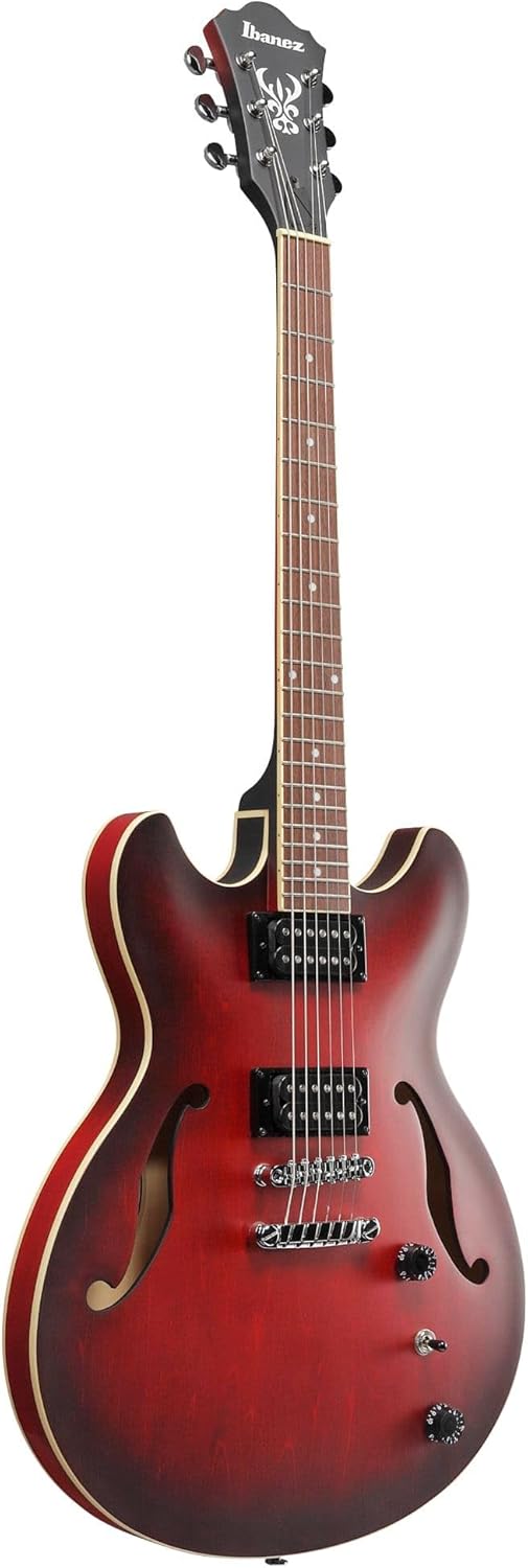 Sunburst Red Semi-Hollow Electric Guitar Y97742