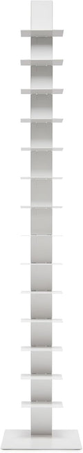 White 14 Shelves Bookcase G39041