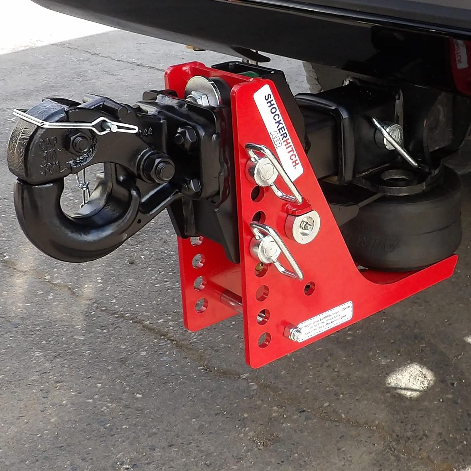Adjustable Air Pintle Hitch for 2" Hitch K1648