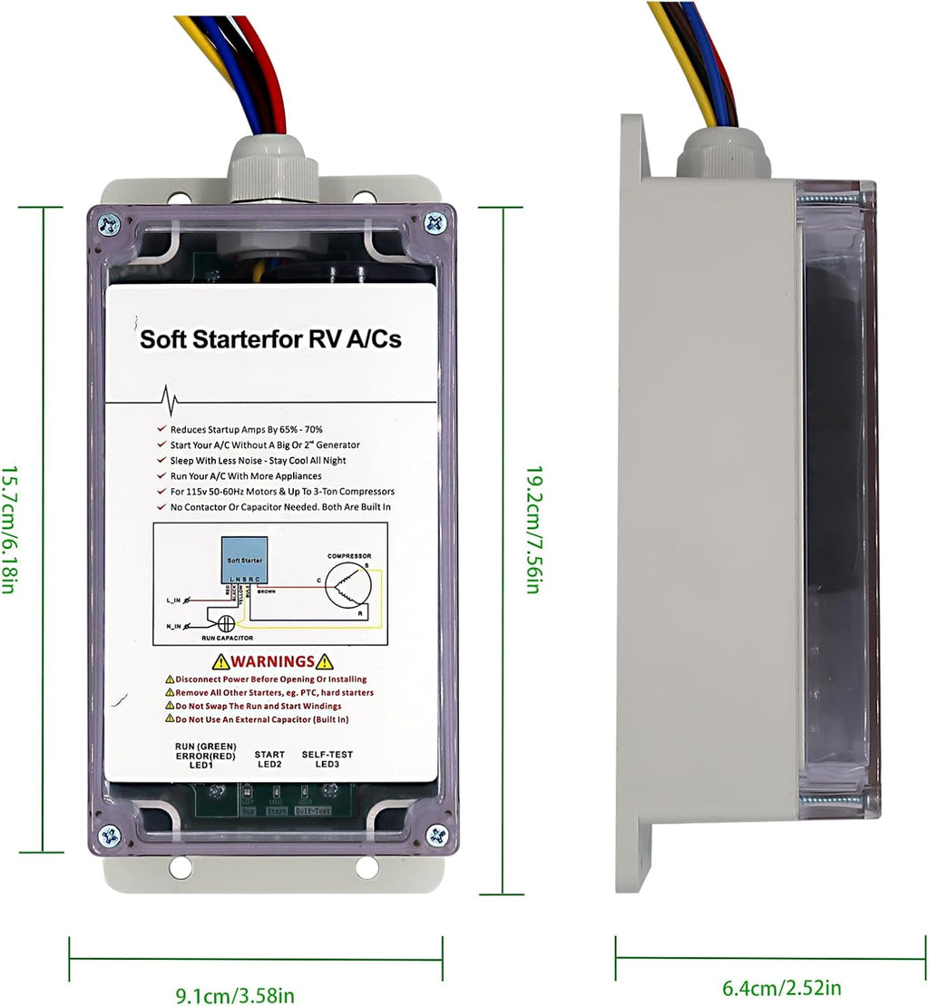 Soft starters for RV air conditioners O30074