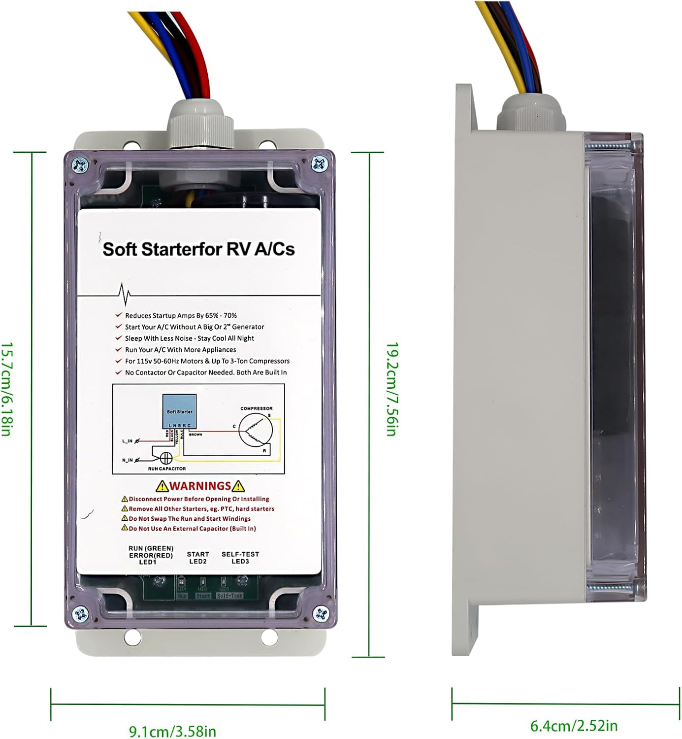 Soft starters for RV air conditioners O30074