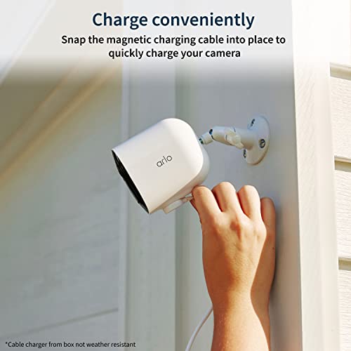 White 2K HDR Wireless Security Camera 4 Cameras Y69436