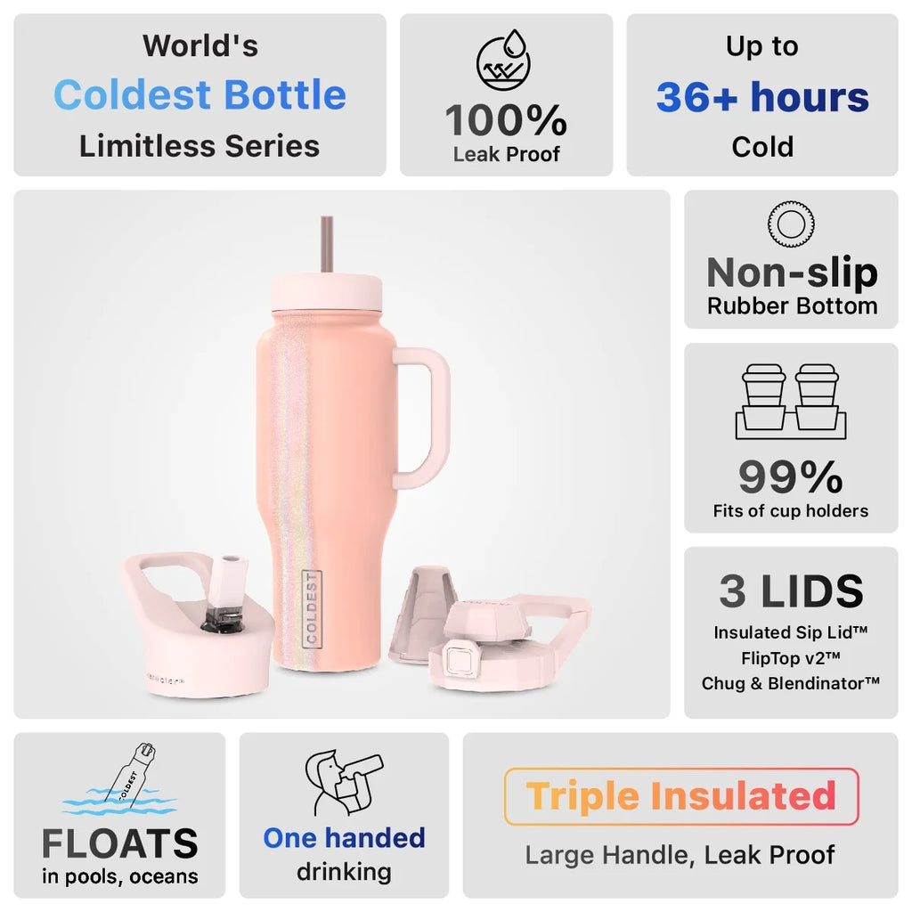 36 oz Insulated Stainless Steel Tumbler with Handle and Straw Lid U30121