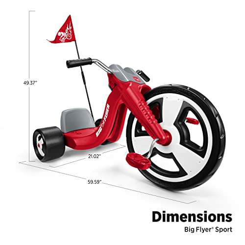 Red 16 Inch Tricycle with Adjustable Seat Z752