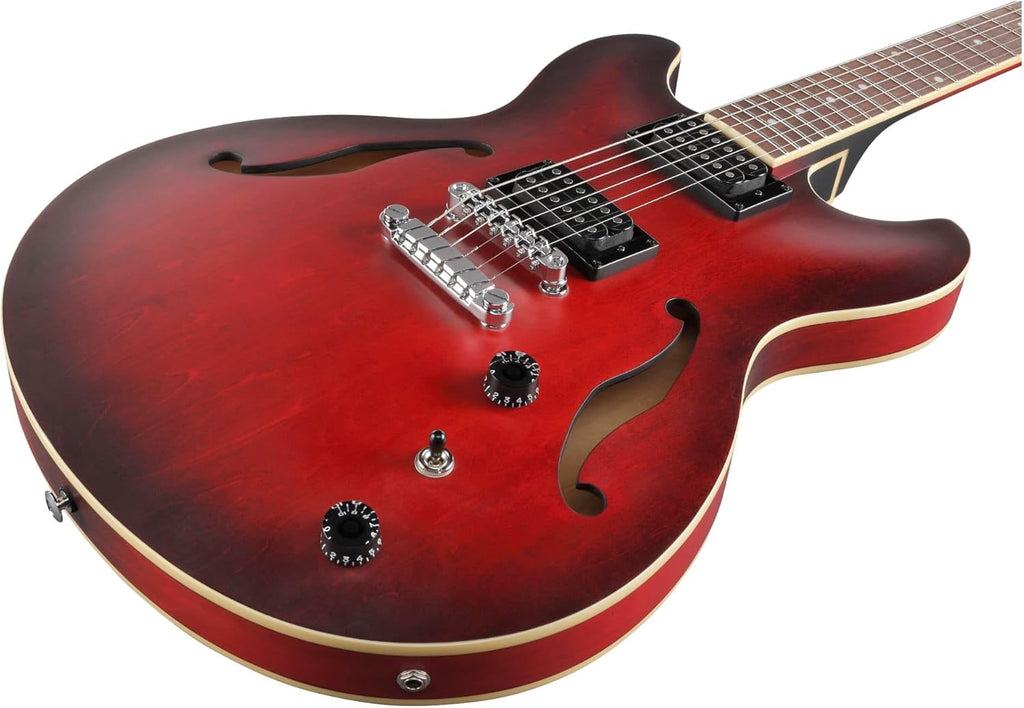 Sunburst Red Semi-Hollow Electric Guitar Y97742