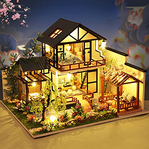 DIY Dollhouse Miniature with Wooden Furniture Kit, 1:24 Scale S1421