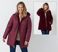 Reversible Faux Fur and Water Resistant Jacket, X-Small, Deep Burgundy G949