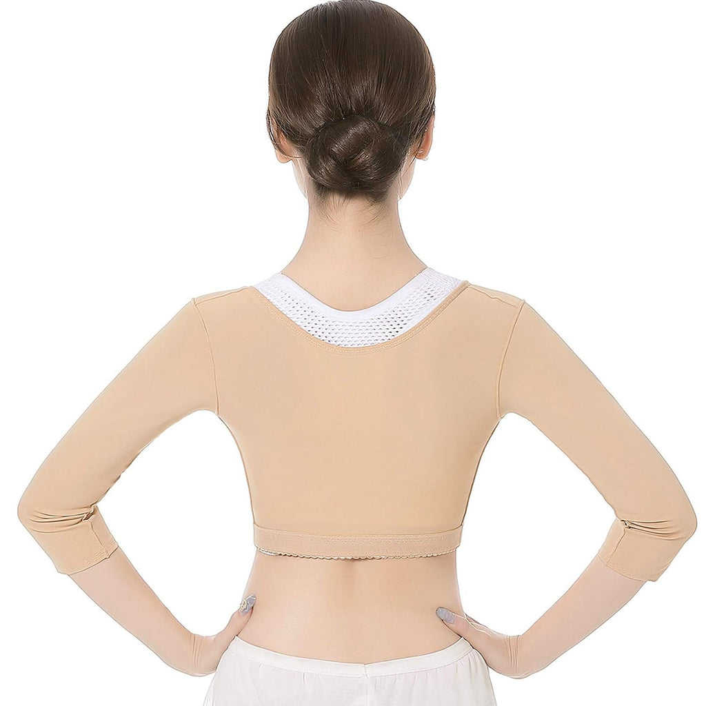 Women Posture Shaper Upper Arm Shaper Shapewear Compression Sleeves Posture Corrector Slimming Upper Sleeves Body Shaper Back Support Vest F424094