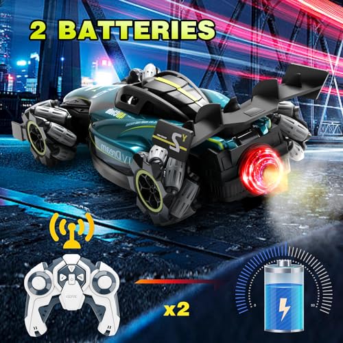 RC Crawler Remote Control Stunt Car Off Road Monster Truck 2.4Ghz All Terrain Hobby Truck 2 Battery D5118