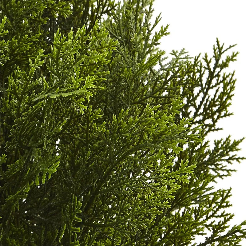 2'H Artificial Cedar Bush With Pot, Green/Black M967