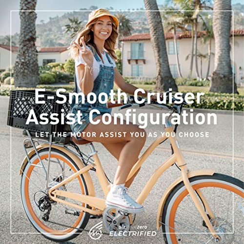 EVRYjourney Women's Electric Bike, Step-Through Touring Hybrid eBike, 250/500 Watt Motor, 26" Bicycle D768