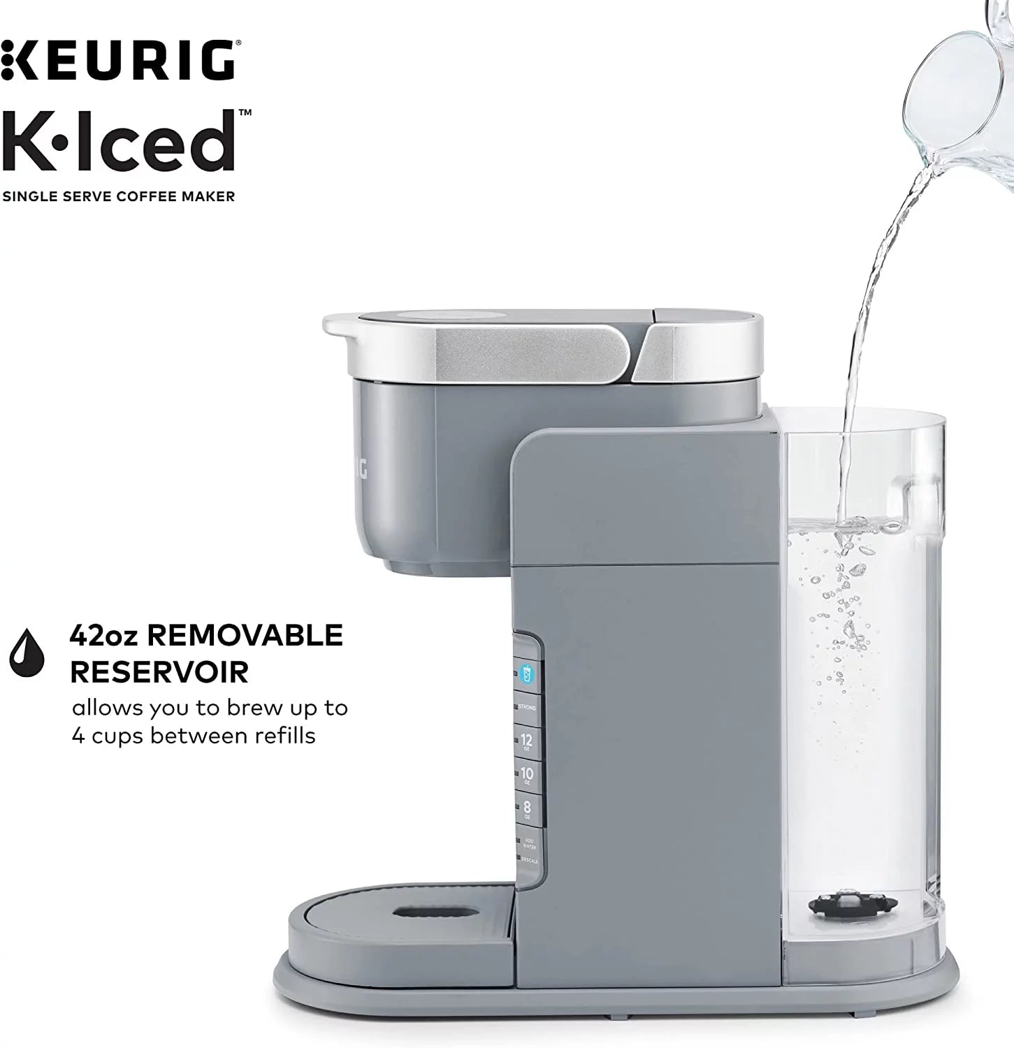 Gray Single Serve Coffee Maker V84129