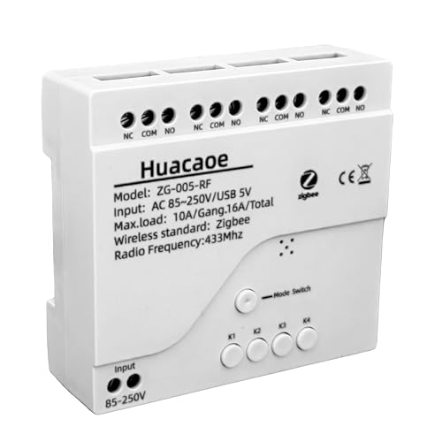 Zigbee 4CH DC7-32V USB 5V Relay Smart Switch Module I5329