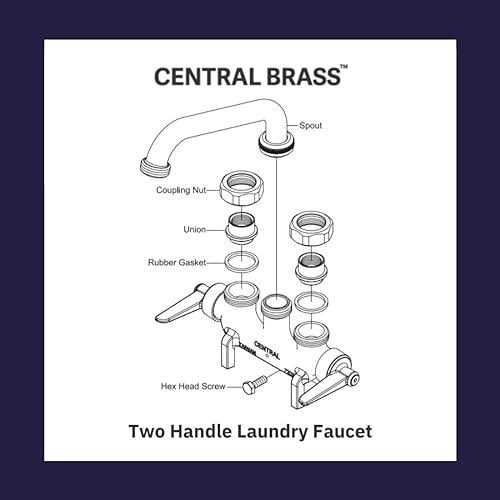 Two Handle Laundry Faucet L812