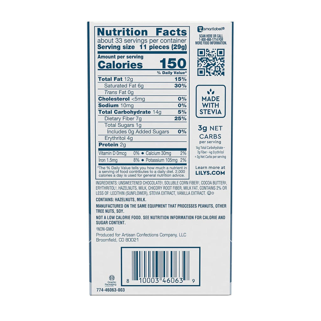 2.8 oz Hazelnut Milk Chocolate Bars W899