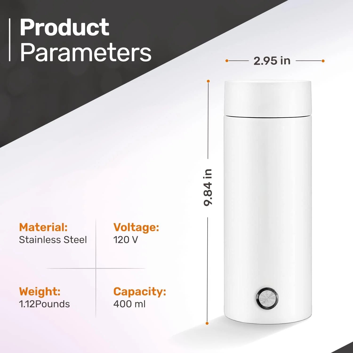 300Ml Portable Stainless Steel Electric Kettle P935340