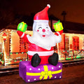 6 Ft Inflatable Santa Claus with Gift Boxes N914889