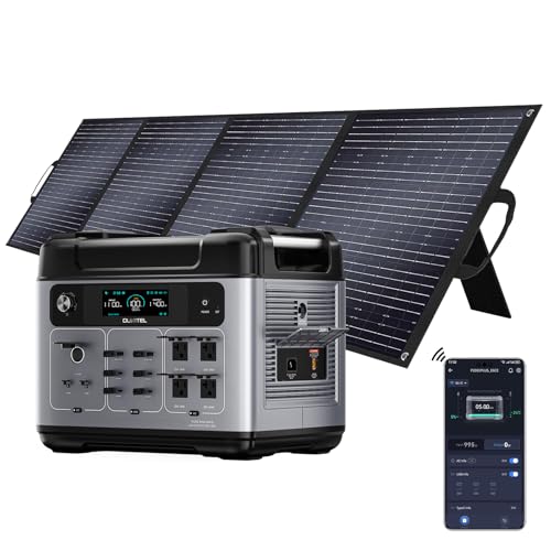 2400W Solar Generator with 200W Solar Panel, 2048Wh Power Station G693397