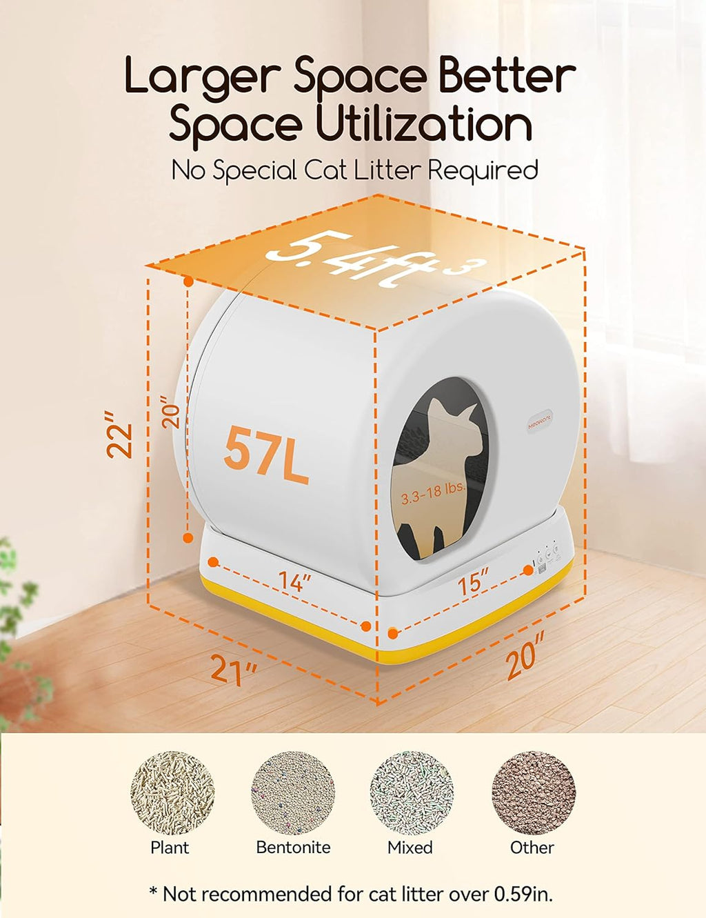 Self-Cleaning Automatic Cat Litter Box M9237