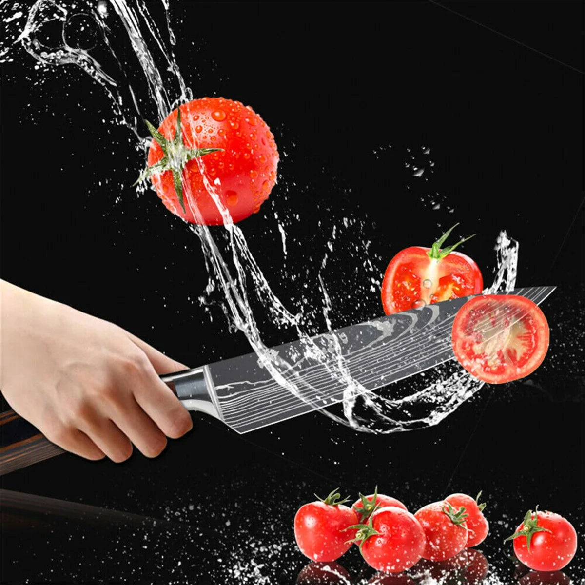5 PCS Kitchen Knife Boxed Set with Sheaths O5476