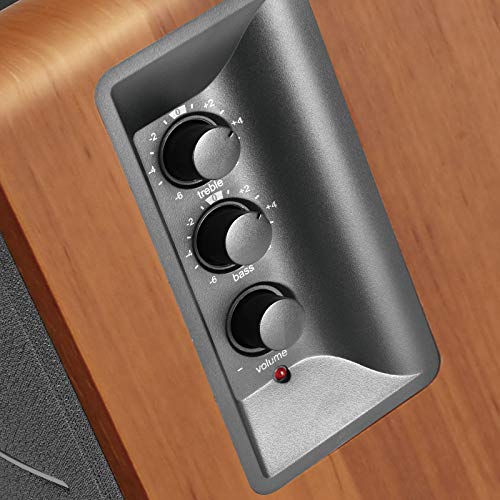 Powered Bookshelf Speakers with Wireless Wi-Fi Audio Streamer T963073