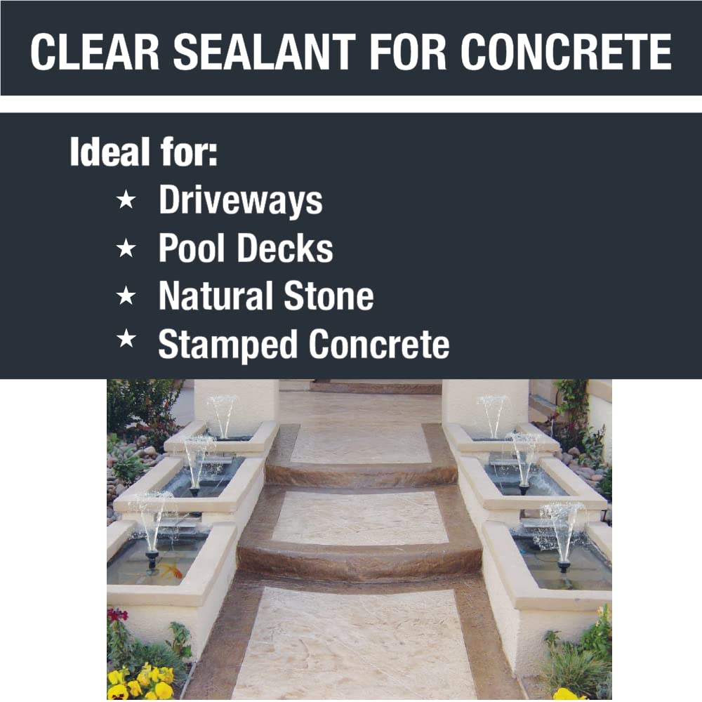 Clear Glossy Concrete Sealer (1 Gallon) Y52757
