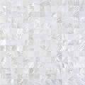 Ivory White Mother of Pearl Shell Mosaic Peel and Stick Tile Backsplash 6PCS T297
