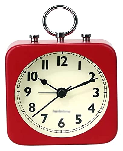 Small Digital Desk Clock with Square Metal Case J759