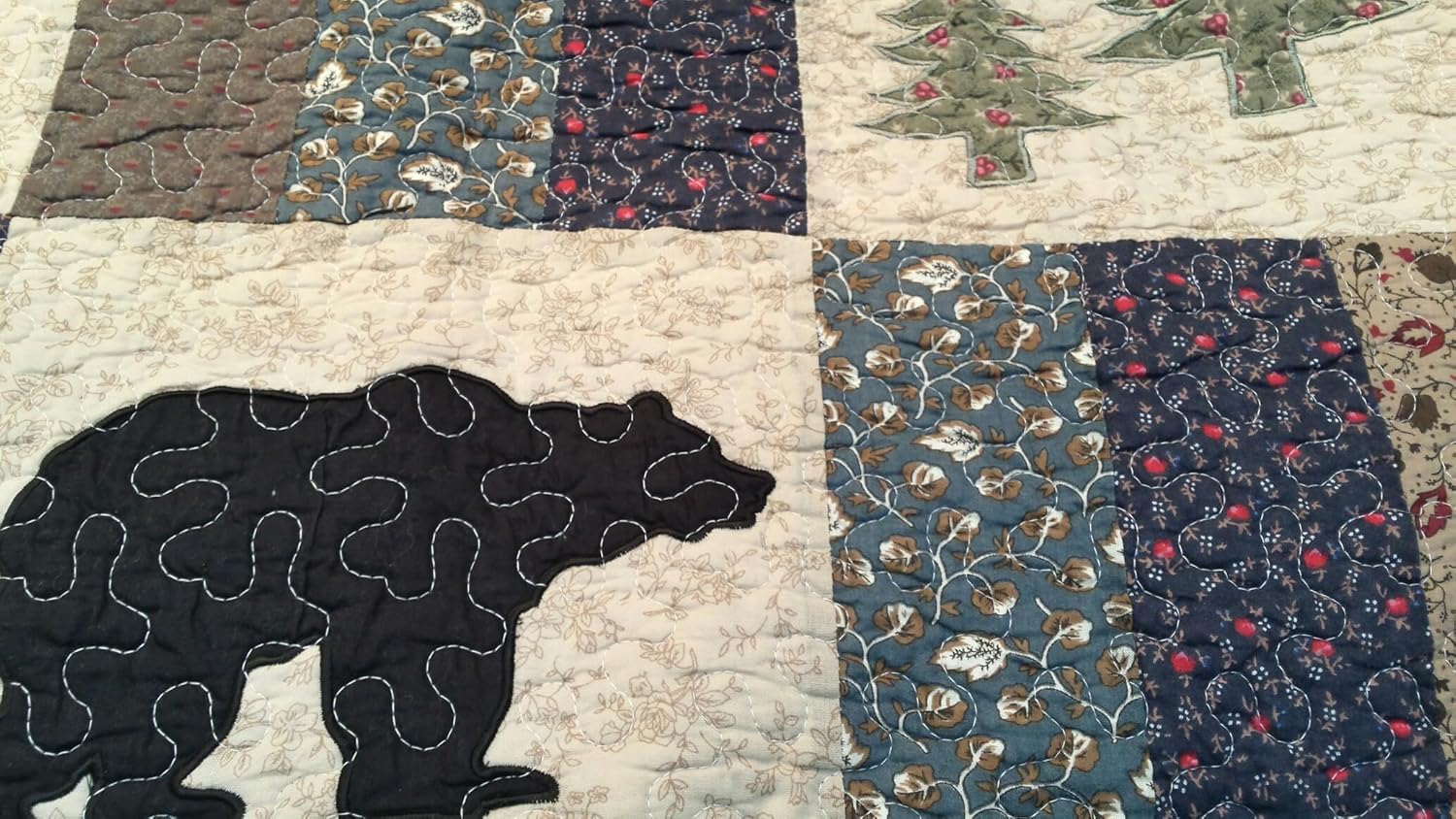 All Cotton 3 Piece Queen Quilt Set U91367